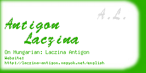 antigon laczina business card